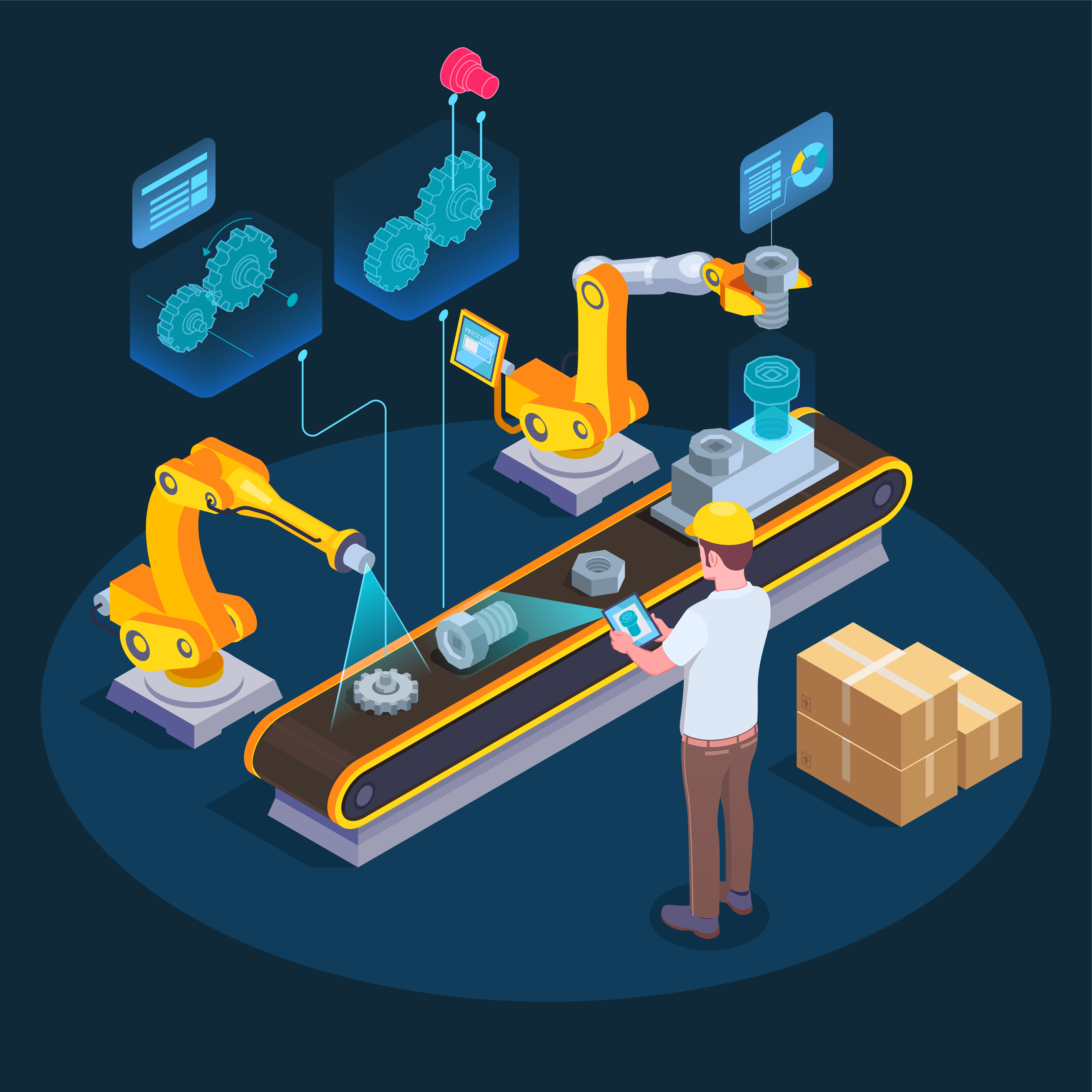 Manufacturing performance analytics visualization