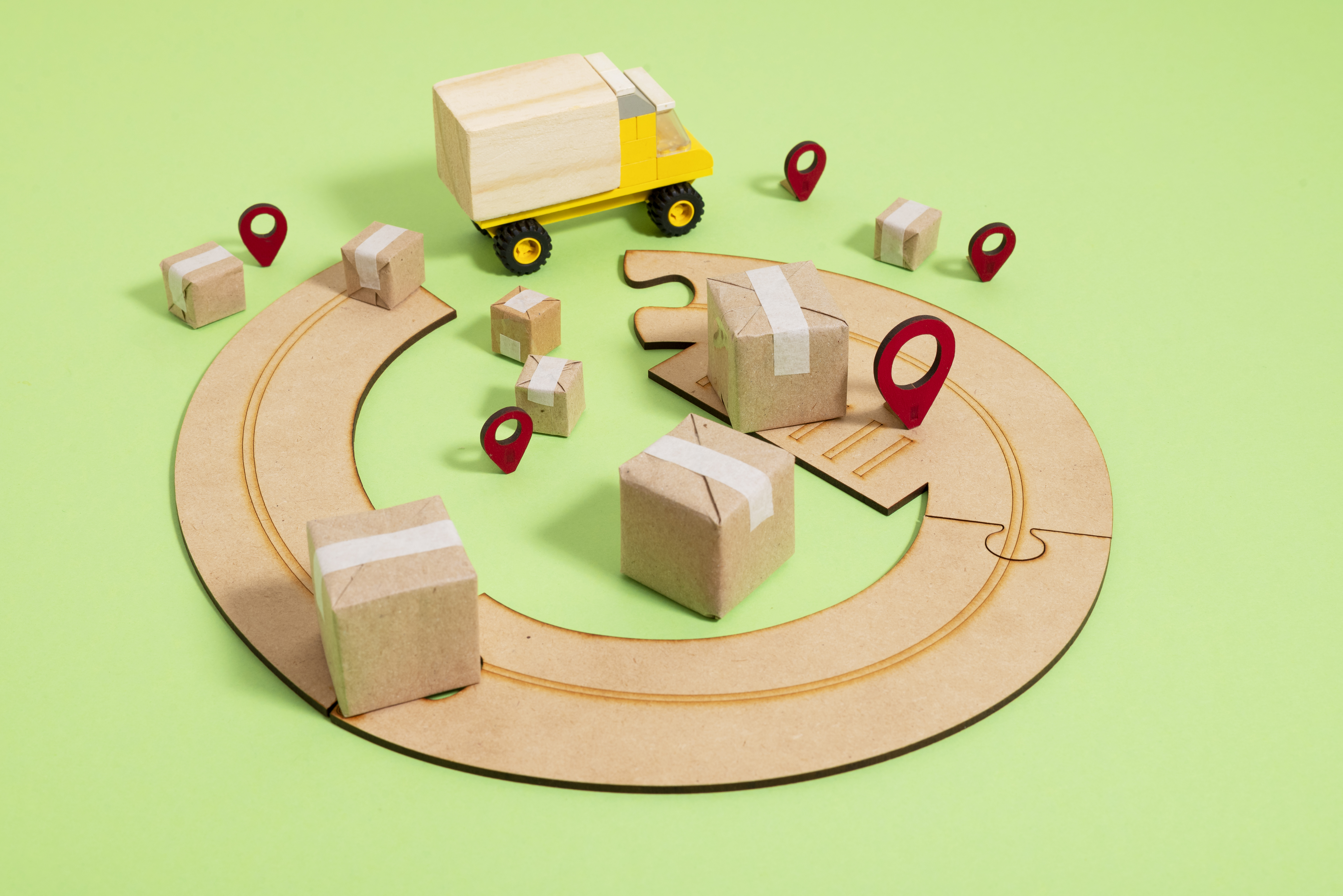 Real-time logistics data stream visualization
